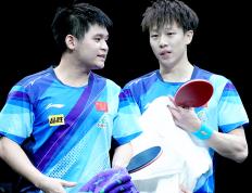 【168资讯】乒乓球总决赛：男双4强诞生！国乒3对组合全胜，迎战勒布伦兄弟