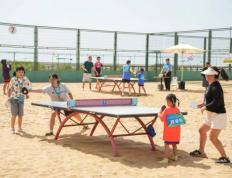 【168资讯】“李宁·金山城市沙滩”亲子沙地乒乓球比赛活力挥拍